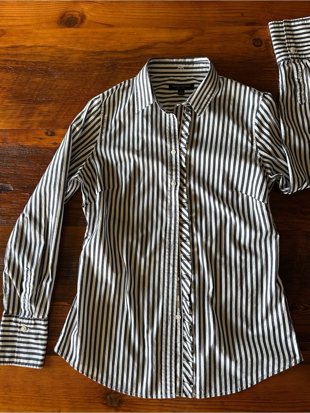 Classic Striped Women's J.Crew Button-Up Shirt
